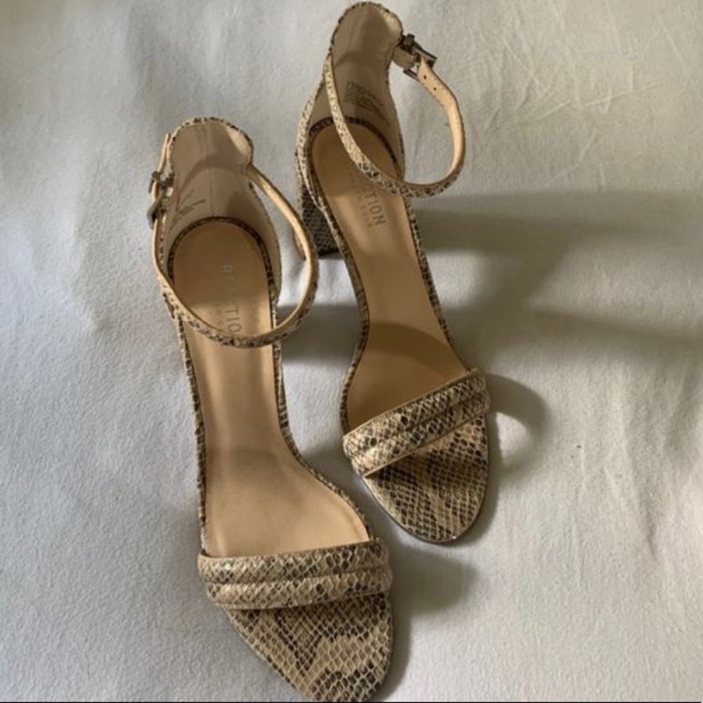 Reaction Snake Skin Heels
